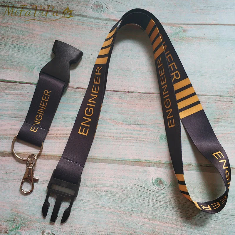 Chaveiro Cordão de Pescoço Aviação (Lanyard Piloto & Tripulação)