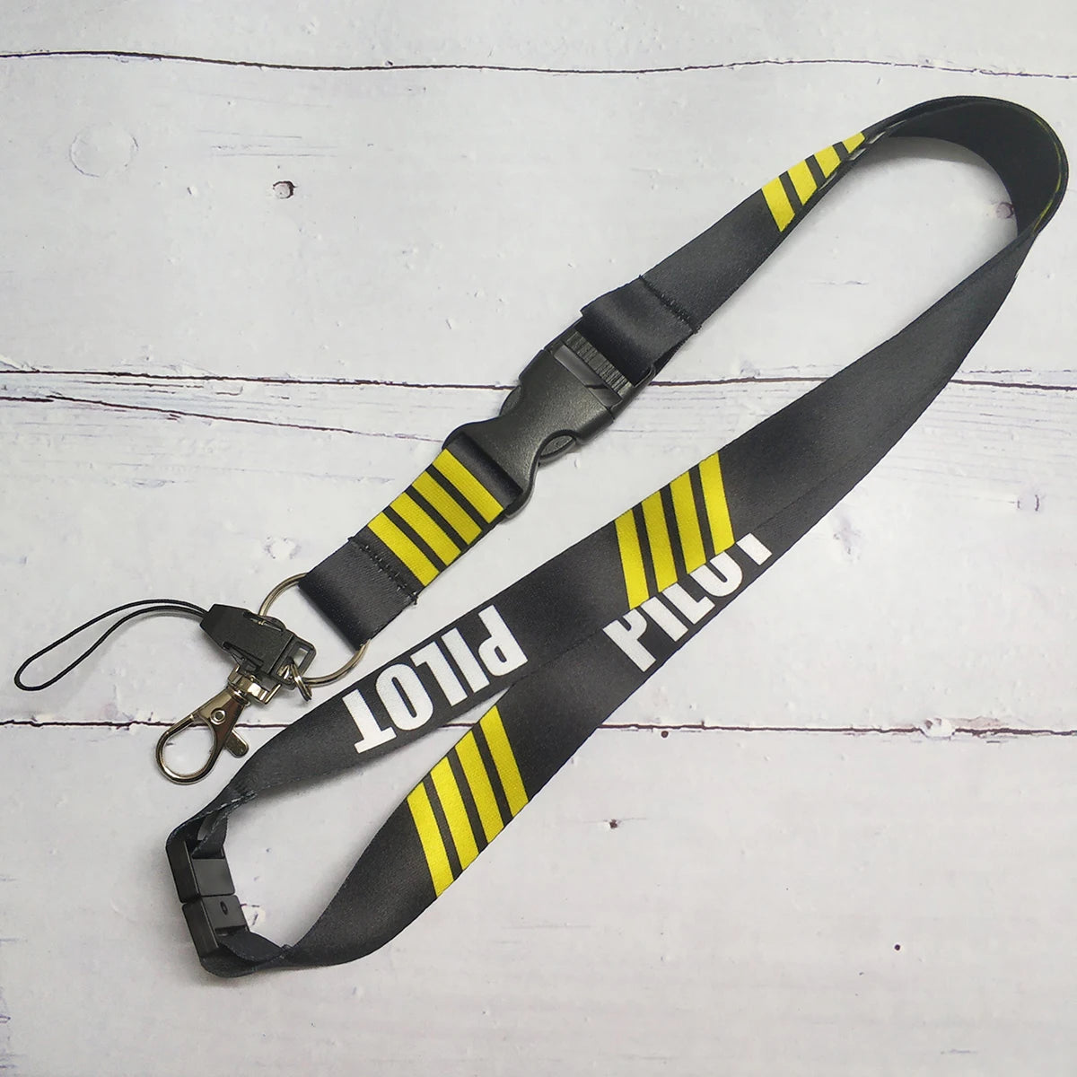 Chaveiro Cordão de Pescoço Aviação (Lanyard Piloto & Tripulação)