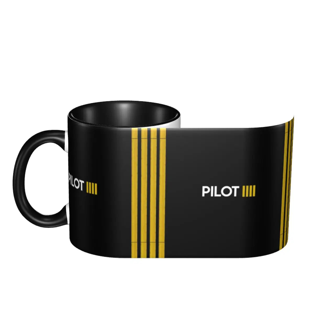 Caneca de Cerâmica Listras de Capitão 330ml