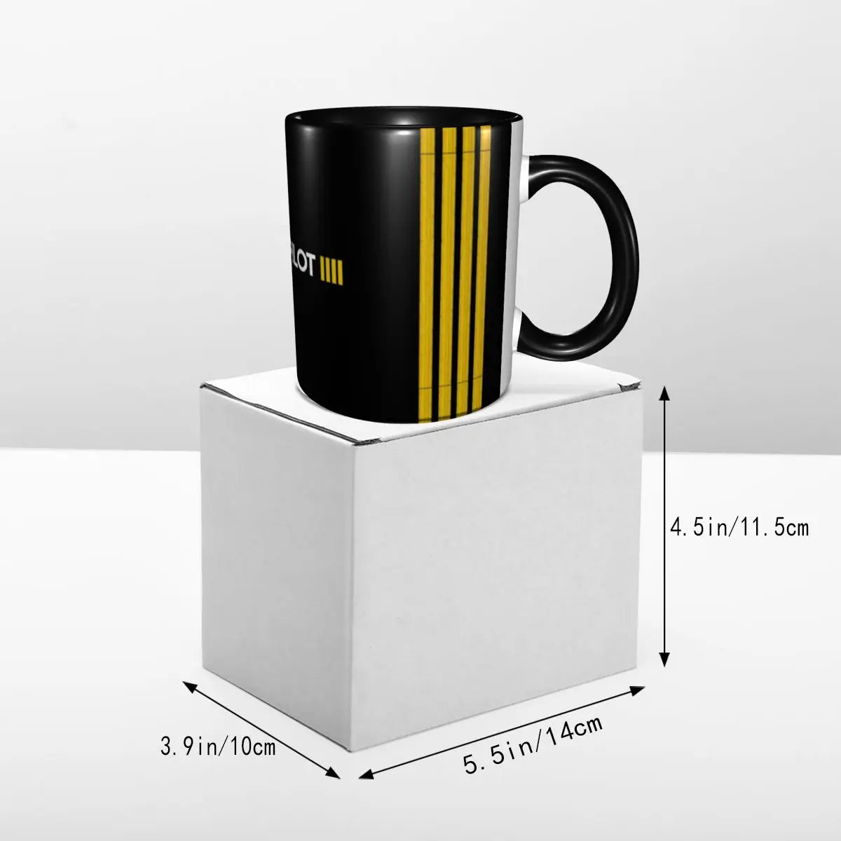 Caneca de Cerâmica Listras de Capitão 330ml