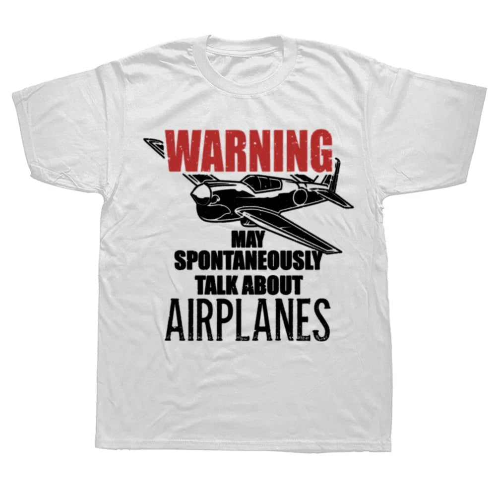 Camiseta Masculina Estampa Avião Vintage Algodão