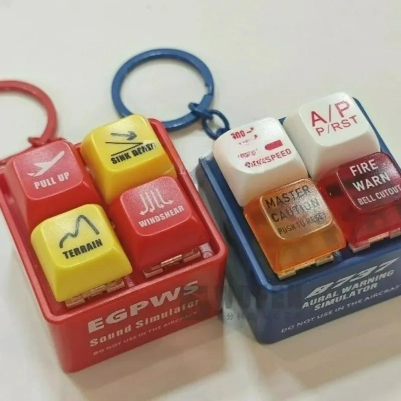 Chaveiro Interativo com Simulador de Som de Alerta de Voo (EGPWS / B737)