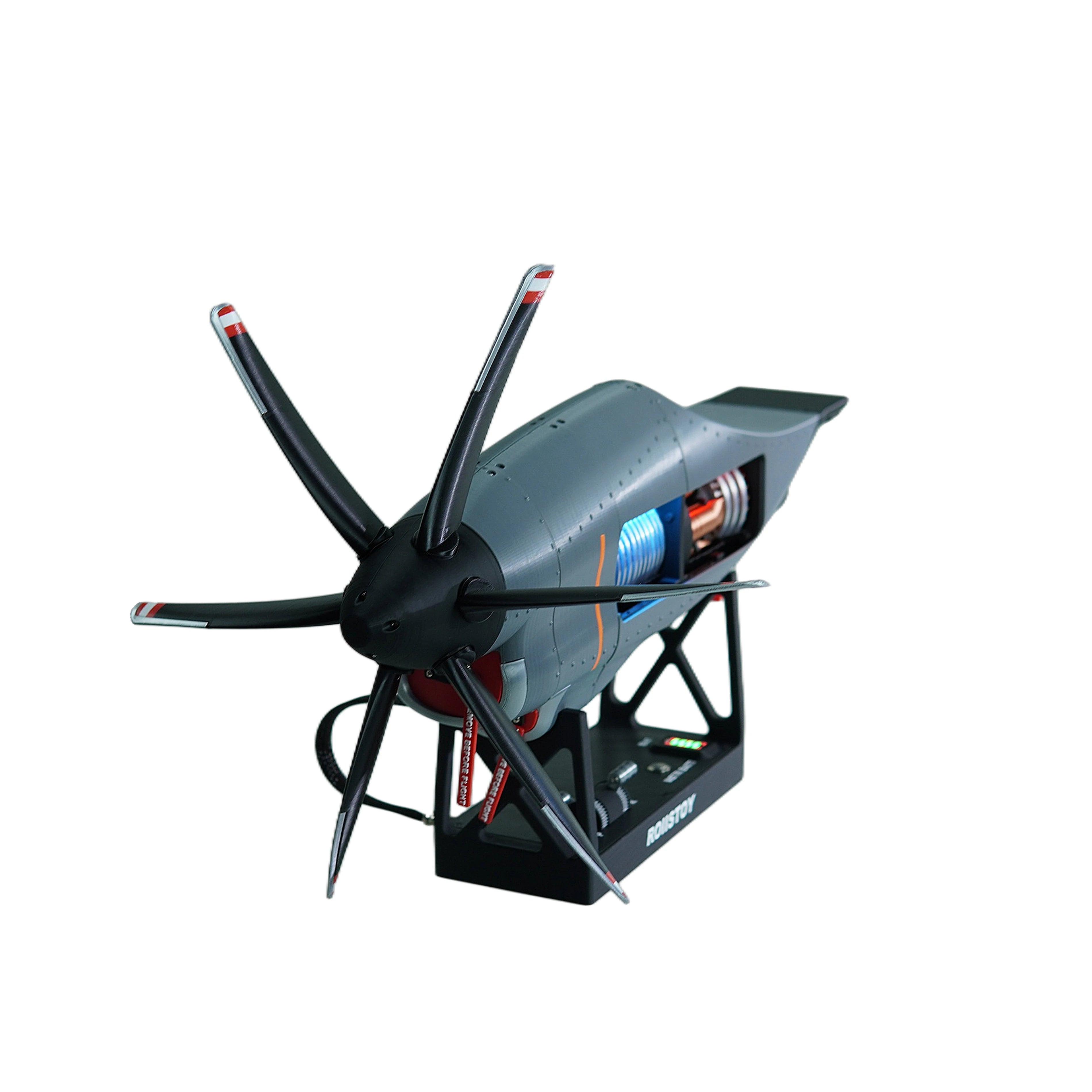 Modelo Motorizado de Motor C-130 Hercules com Hélice de Passo Variável