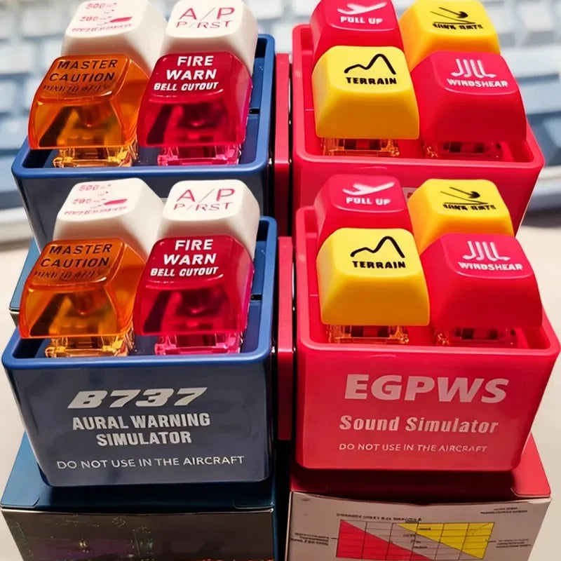 Chaveiro Interativo com Simulador de Som de Alerta de Voo (EGPWS / B737)