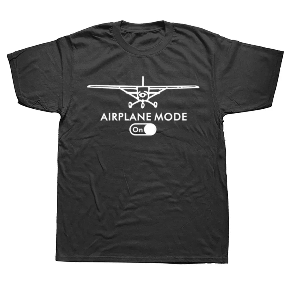 Camiseta Masculina Estampa Avião Vintage Algodão