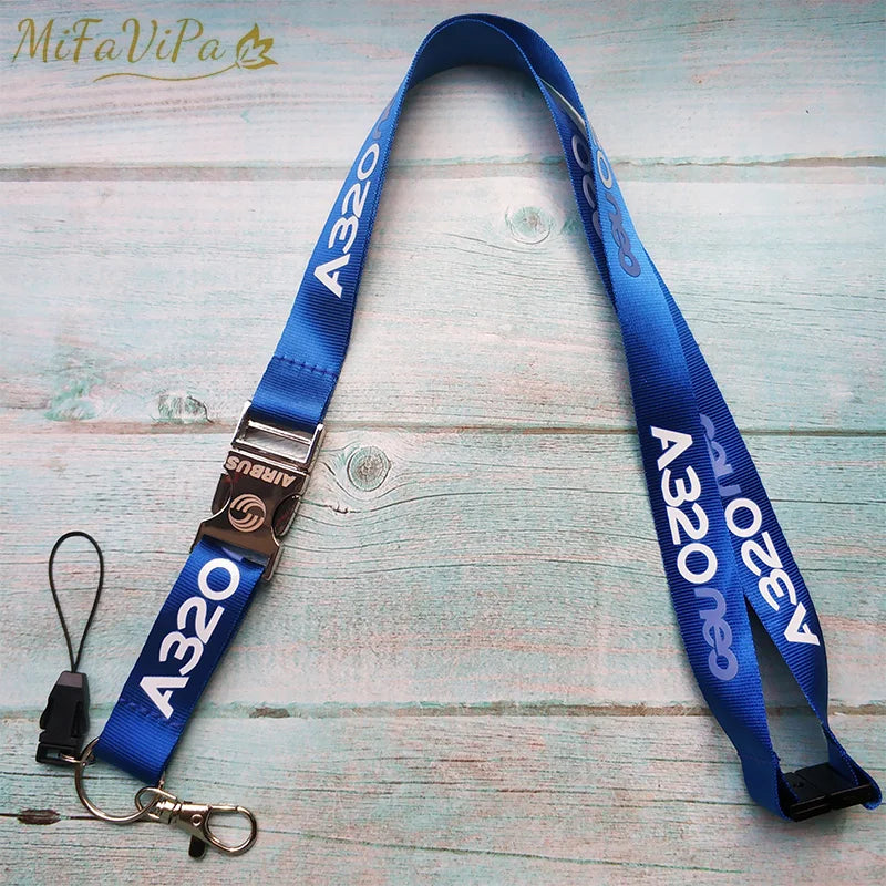 Chaveiro Cordão de Pescoço Aviação (Lanyard Piloto & Tripulação)