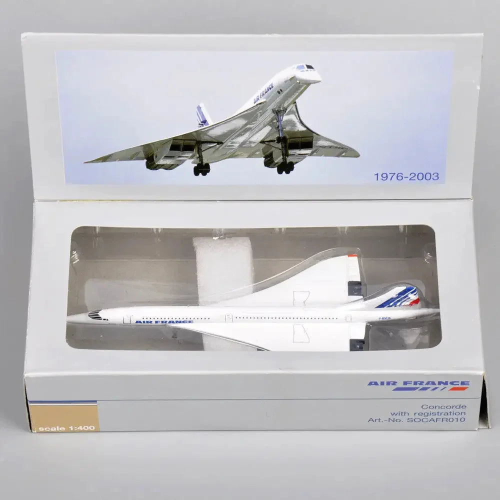 Miniatura de Avião Supersônico Concorde Air France em Metal