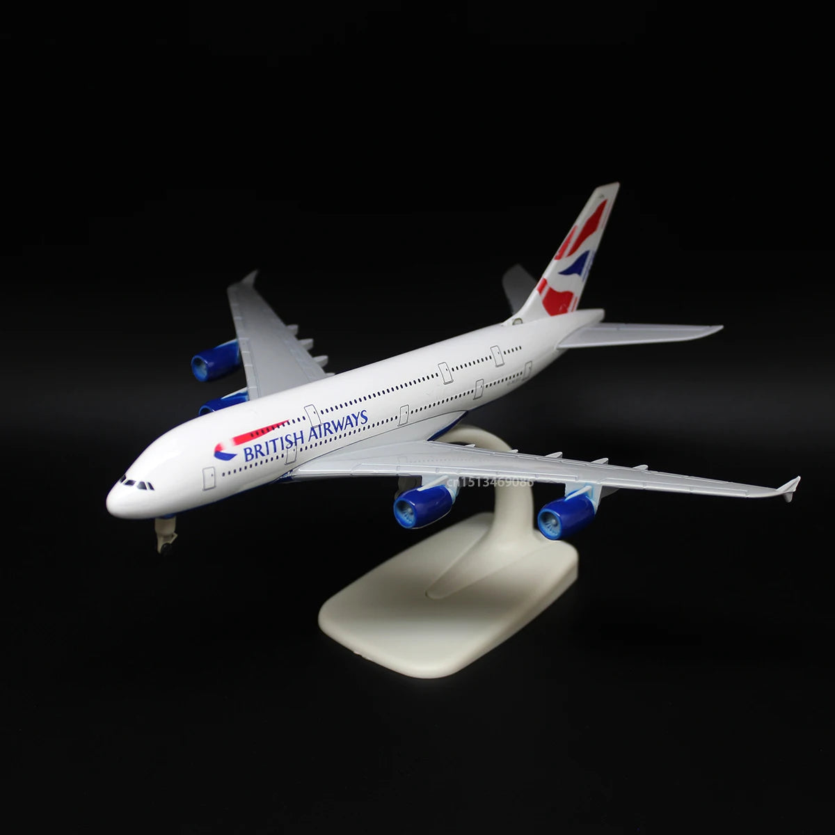 Miniatura de Avião em Metal 20cm Coleção Airbus, Concorde e Beluga