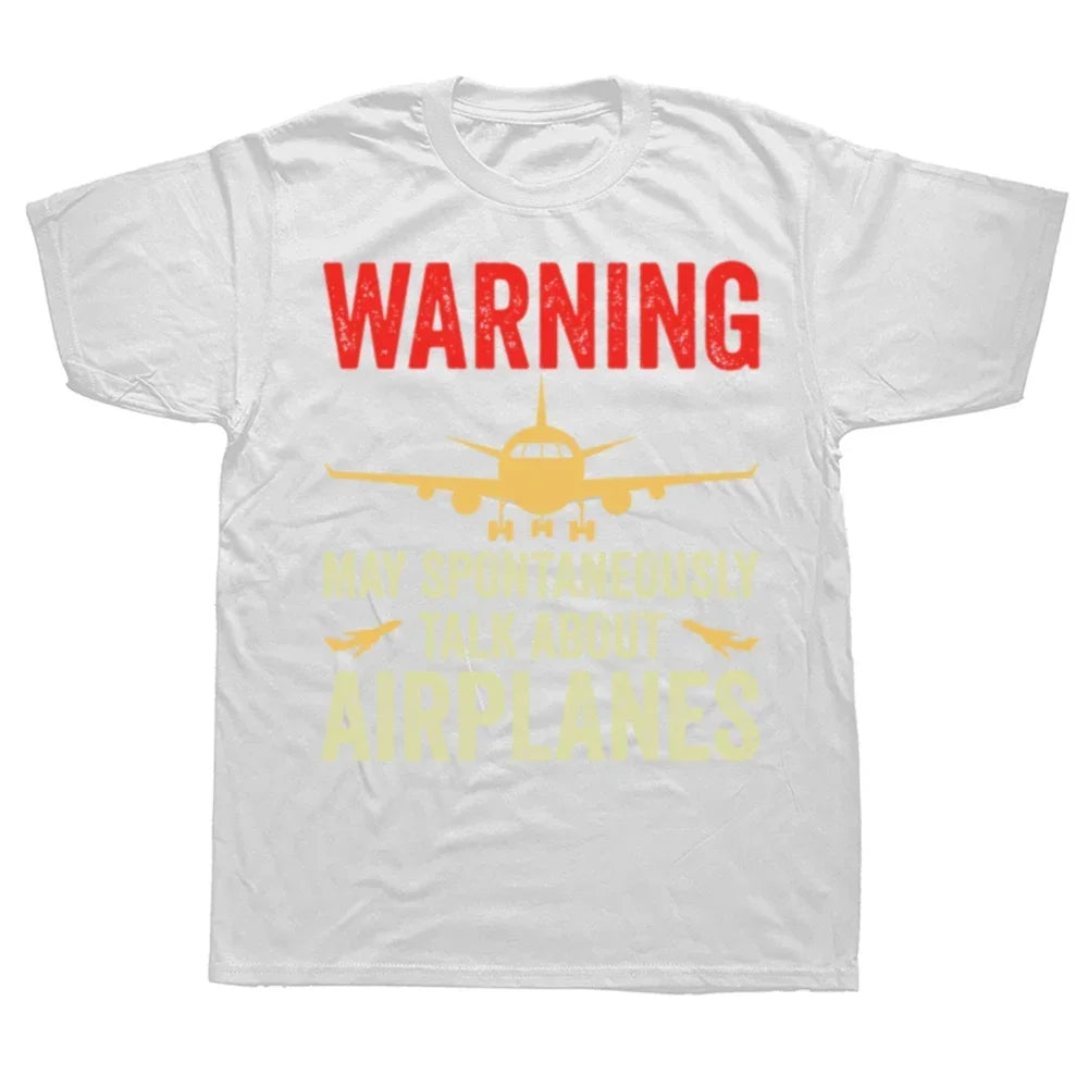Camiseta Masculina Estampa Avião Vintage Algodão
