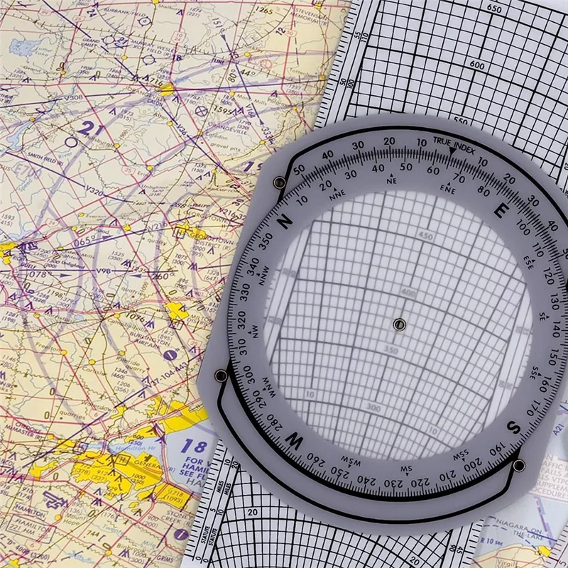 Computador de Voo E6B Régua de Cálculo para Aviação e Pilotos