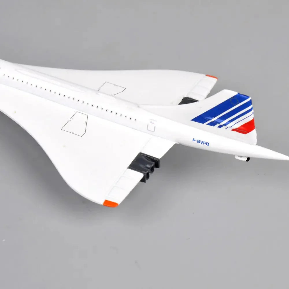 Miniatura de Avião Supersônico Concorde Air France em Metal