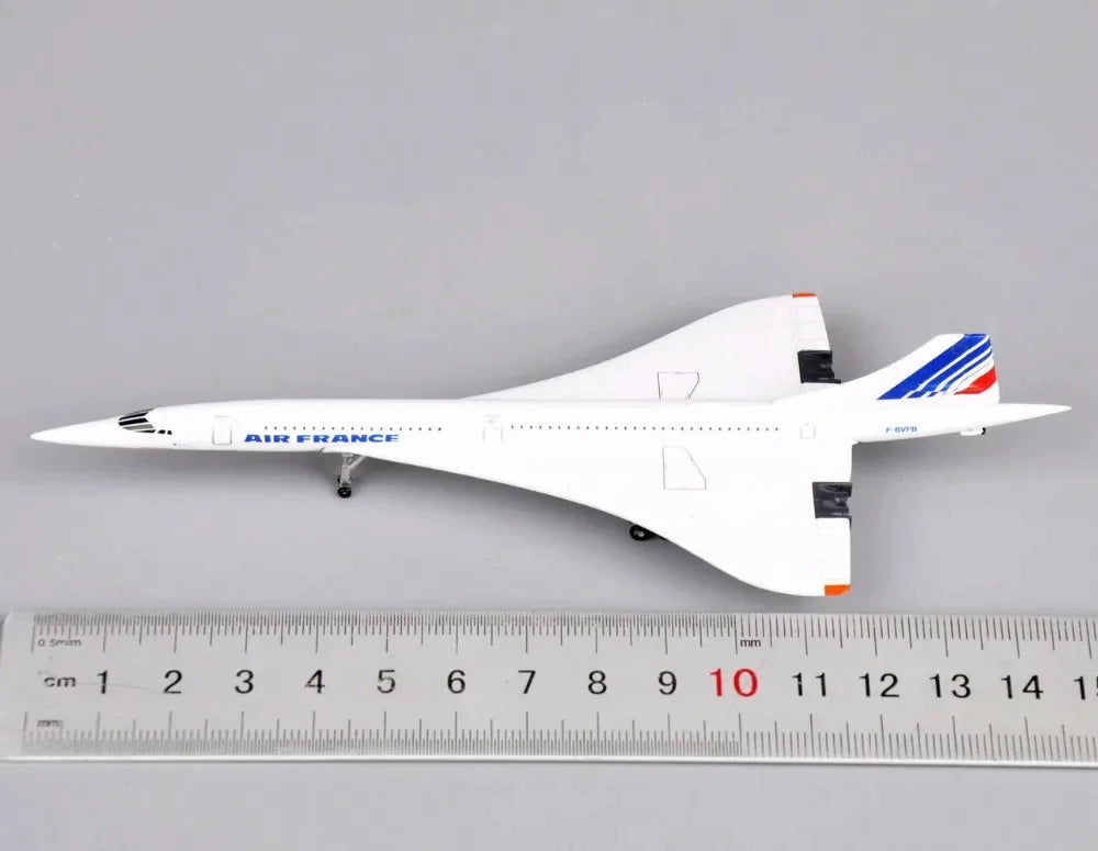 Miniatura de Avião Supersônico Concorde Air France em Metal