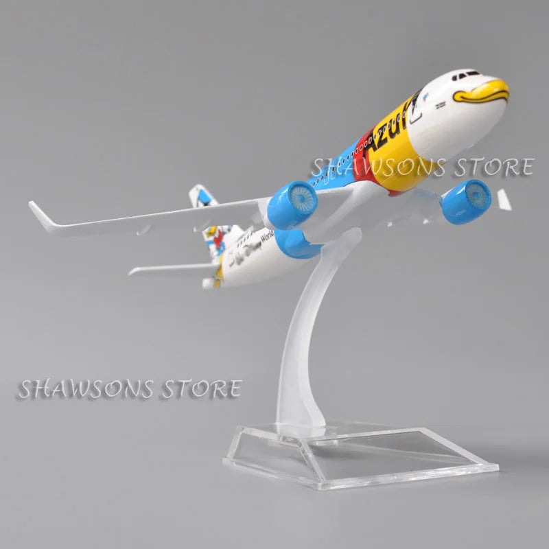 Miniatura de Avião Airbus A320 Azul Linhas Aéreas em Metal (16cm)
