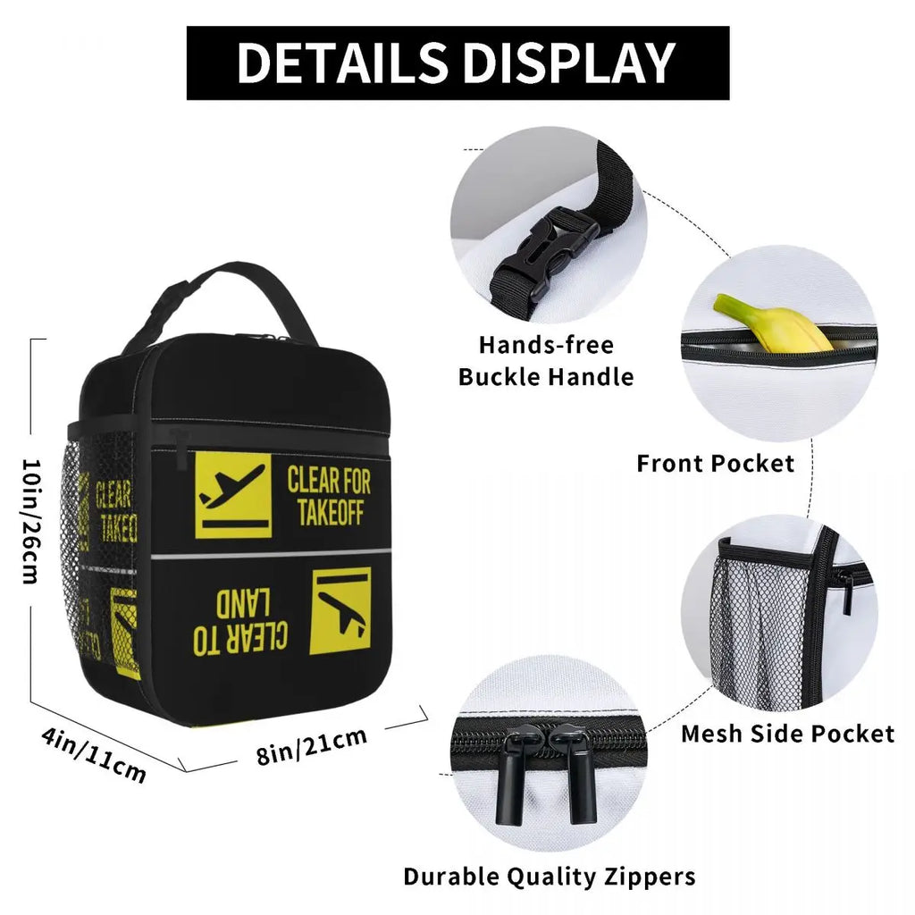 Bolsa Térmica Lancheira Temática Aviação Pilot & Crew