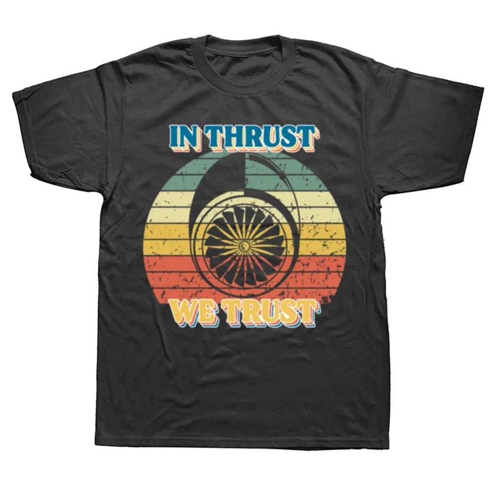 Camiseta Masculina Estampa Avião Vintage Algodão
