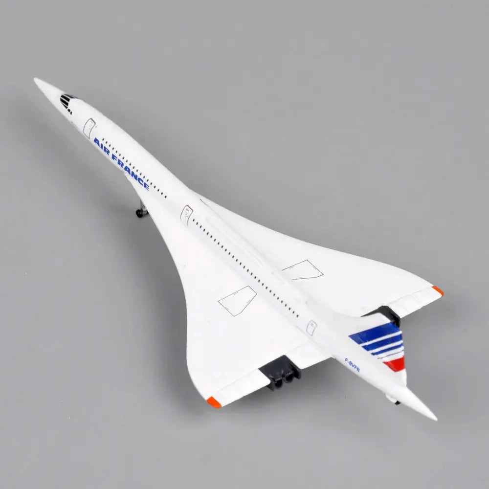 Miniatura de Avião Supersônico Concorde Air France em Metal