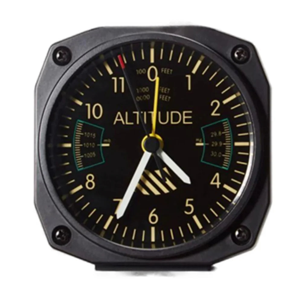 Relógio Despertador de Mesa Instrumento de Voo 1:1 (Estilo Cessna / Diamond)