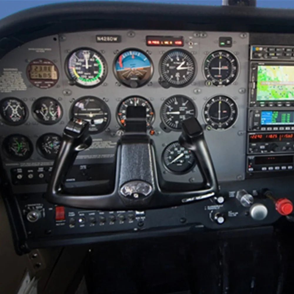 Relógio Despertador de Mesa Instrumento de Voo 1:1 (Estilo Cessna / Diamond)