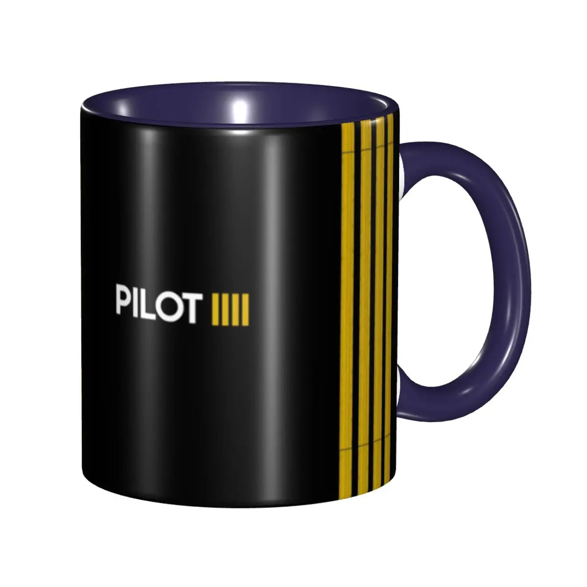 Caneca de Cerâmica Listras de Capitão 330ml
