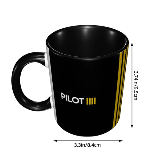 Caneca de Cerâmica Listras de Capitão 330ml