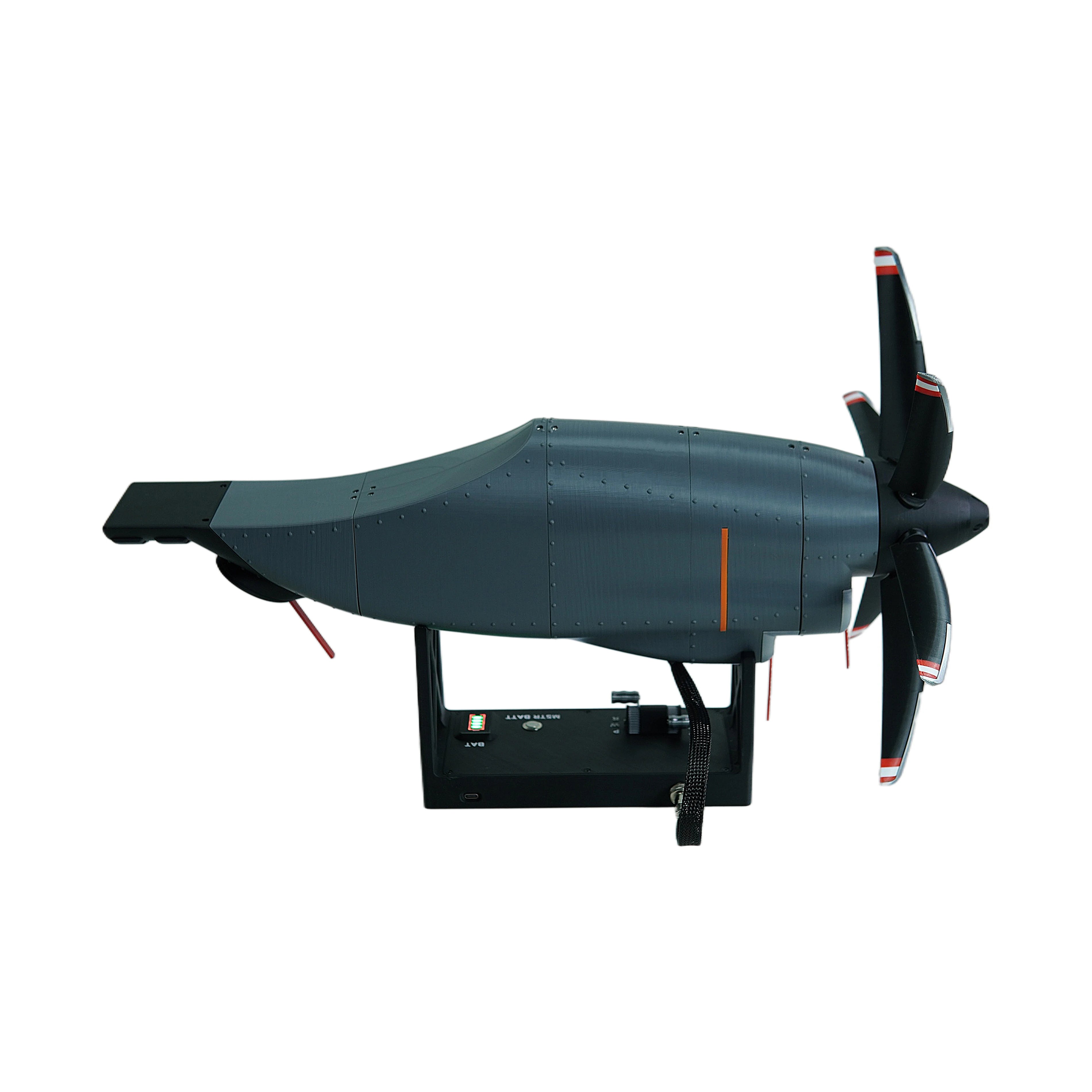 Modelo Motorizado de Motor C-130 Hercules com Hélice de Passo Variável