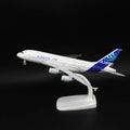 Miniatura de Avião em Metal 20cm Coleção Airbus, Concorde e Beluga