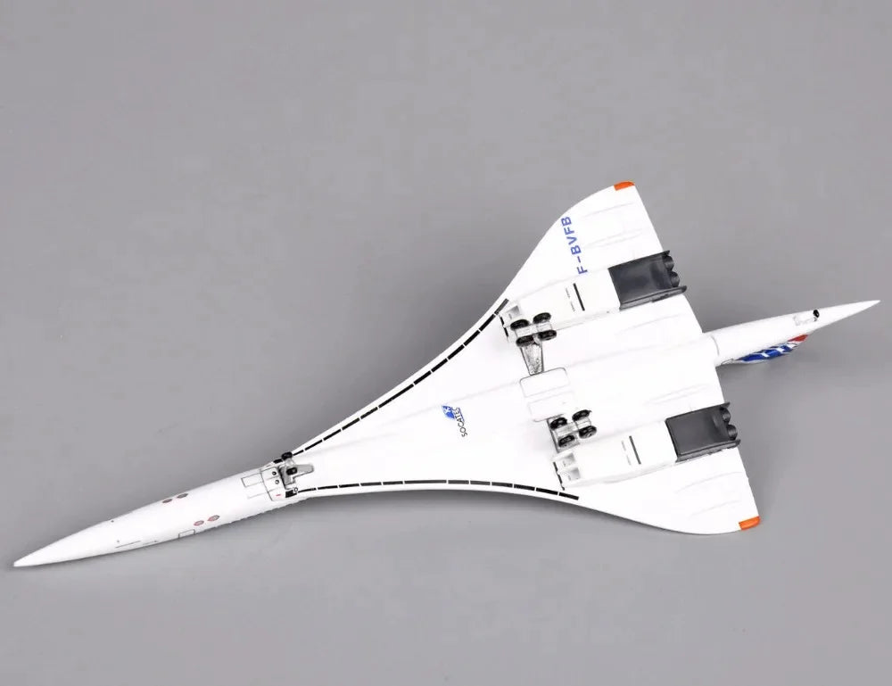 Miniatura de Avião Supersônico Concorde Air France em Metal