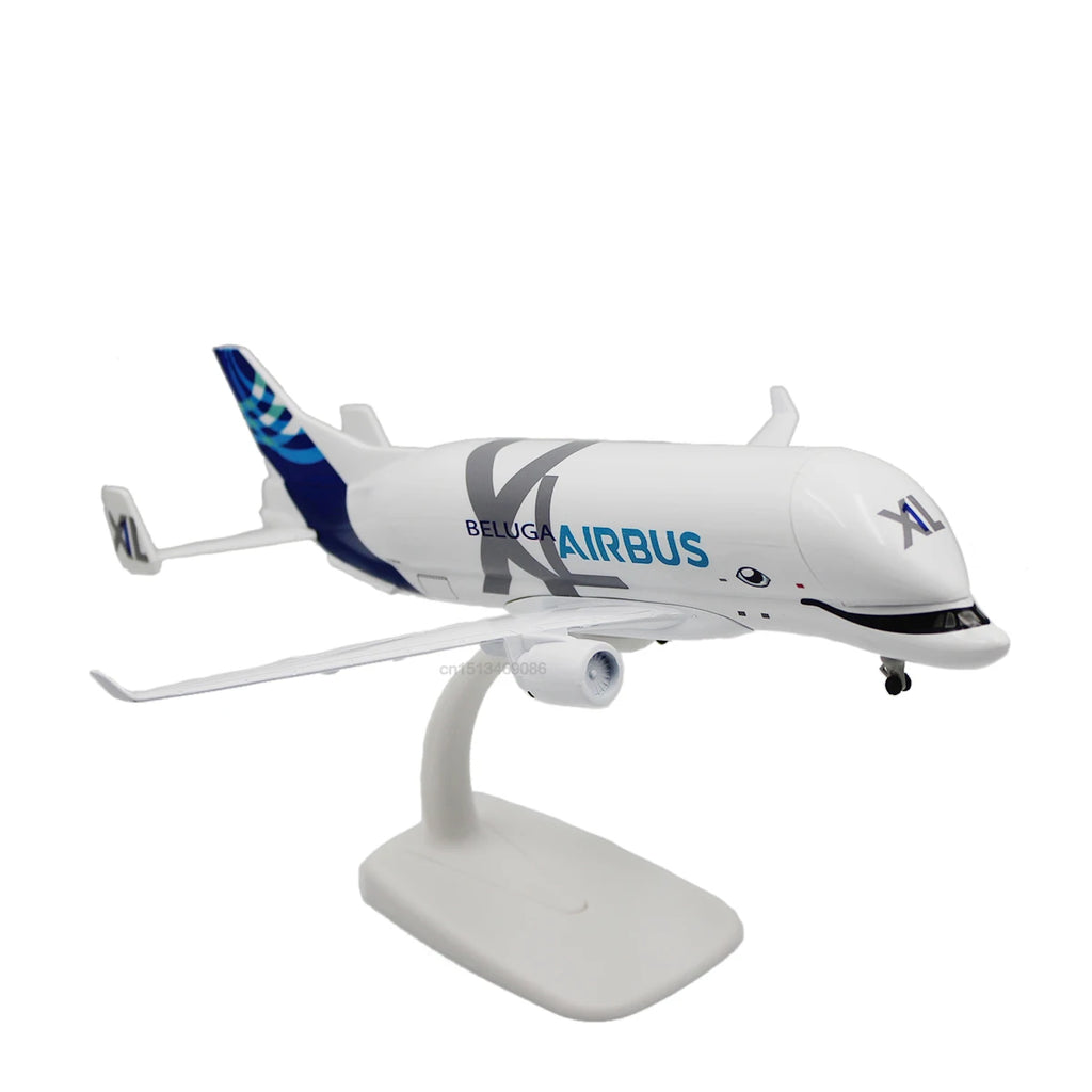 Miniatura de Avião em Metal 20cm Coleção Airbus, Concorde e Beluga