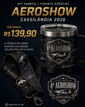 Kit Caneca Térmica 400ml + Tirante Especial - Edição Aeroshow 2026